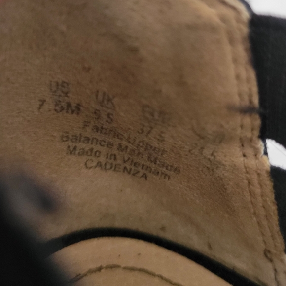 Black Heeled Sandals Shoes Cadenza Life Stride Sz.7.5 - Picture 11 of 12